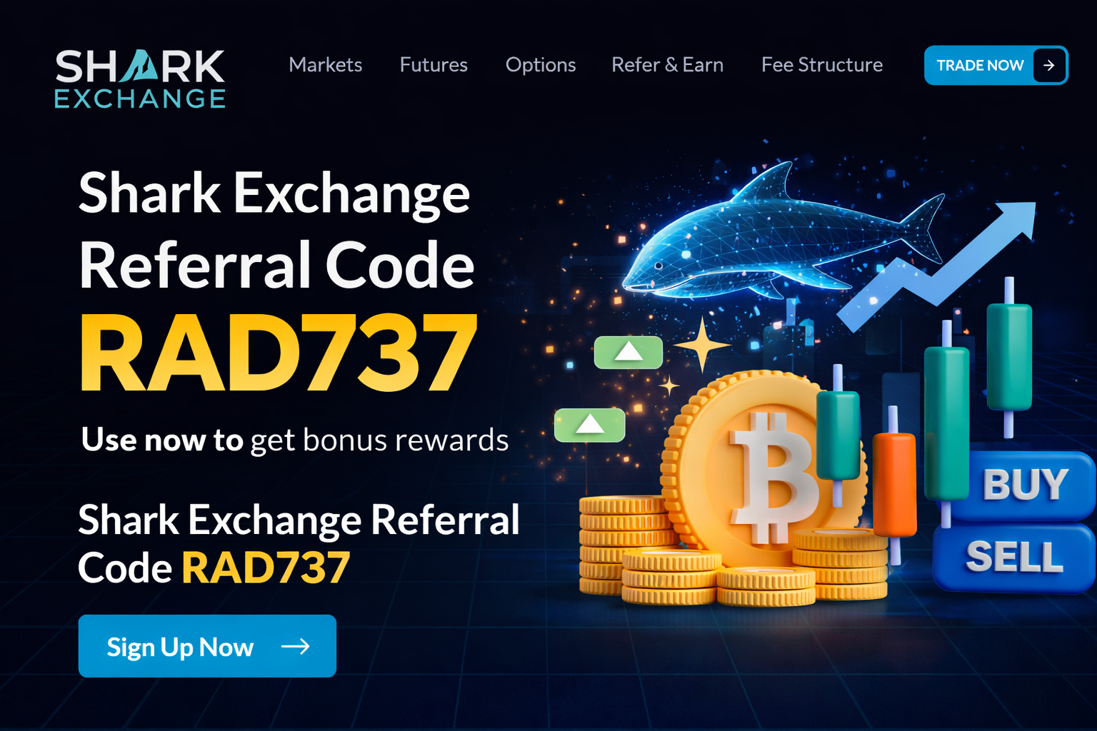 Shark Exchange Referral Code RAD737: My Complete 2026 Welcome Bonus Review